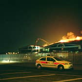 The fire at Ideal World in Peterborough in 2001.