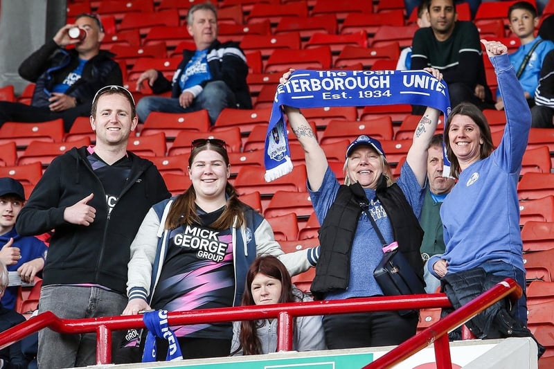 Peterborough United fans enjoy a 2-0 win at Barnsley.