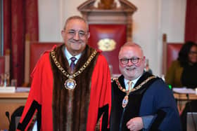 Mayor of Peterborough Marco Cereste and Deputy Mayor Cllr Wayne Fitzgerald.