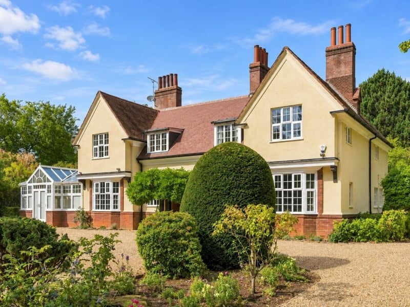 The lavish property is located in Park Crescent