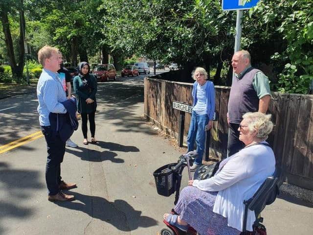 Peterborough MP Paul Bristow met with residents last week