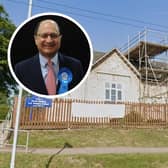 The proposed closure of Great Gidding CoE Primary School is currently under review and is being challenged by MP Shailesh Vara (inset).