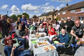 Coronation street party at Olive Road, Dogsthorpe.