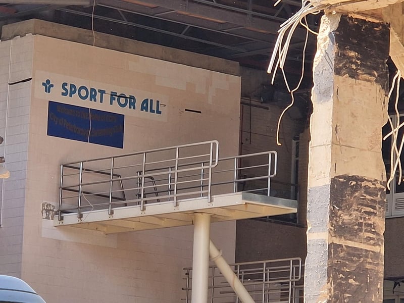 The demolition of the Peterborough Regional Pool has been one of the saddest sights in the city