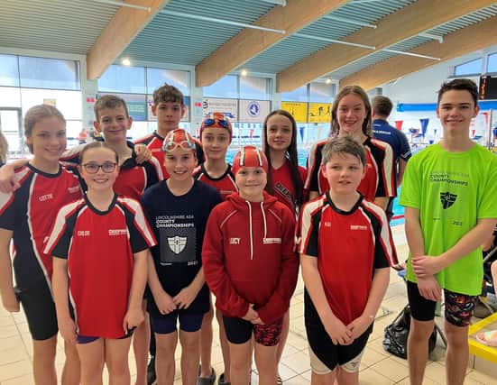 The Deepings Swim Squad at the County Championships.