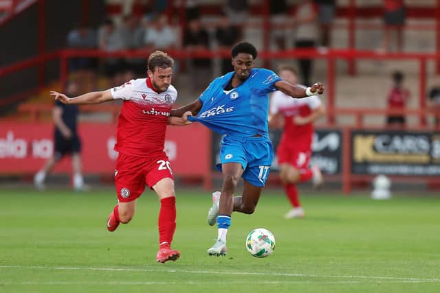 Kyrell Lisbie in action for Posh. Photo Joe Dent/theposh.com