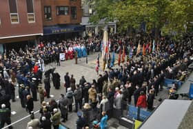 Remembrance Sunday parade and wreath laying at the City War Memorial