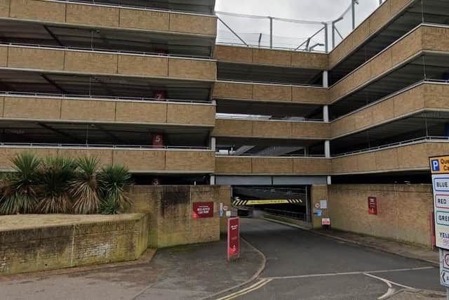 It is alleged an assault took place in the red Queensgate car park