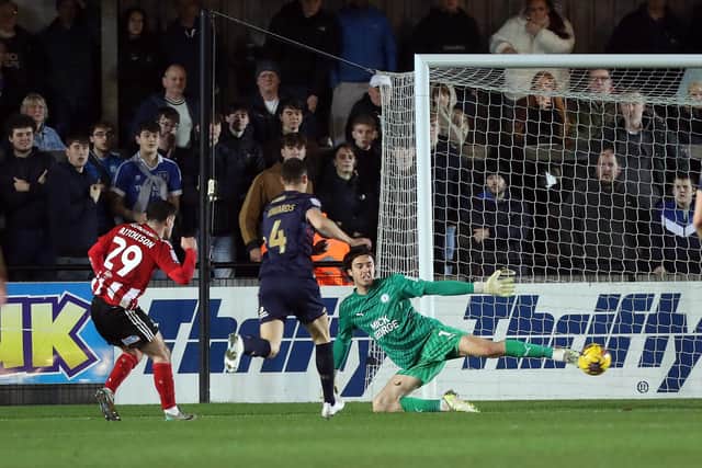 Posh 'keeper Nicholas Bilokapic was credited with an own goal against Exeter. Photo: Joe Dent/theposh.com