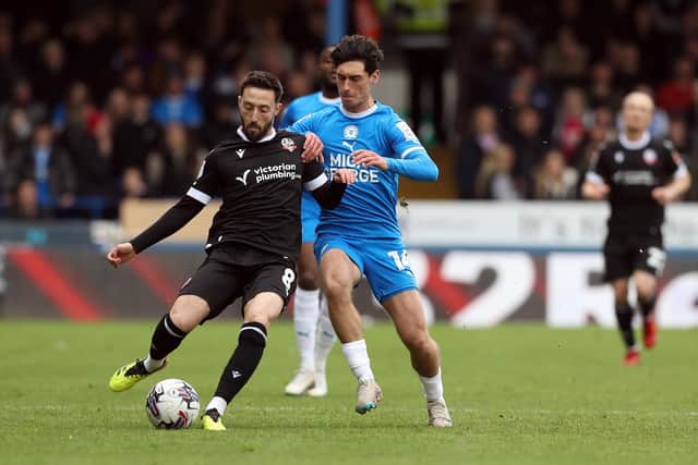 Joel Randall in action for Posh against Bolton. Photo Joe Dent/theposh.com