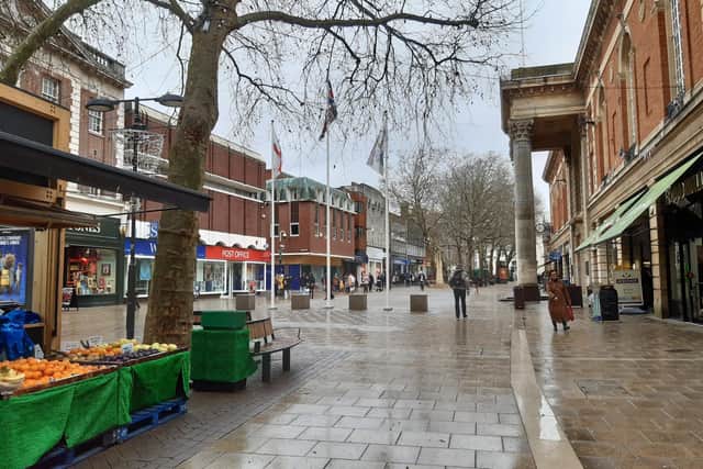 Bridge Street in Peterborough could be shared by pedestrians and cyclists in the future