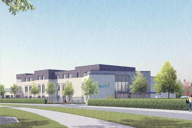 This image shows the new £10 million Peterborough care home that Clegg Construction has been appointed to build by Avery Healthcare.