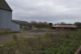A section of the employment opportunity site at Red Brick Farm, in Edgerley Drain Road, Fengate, Peterborough.