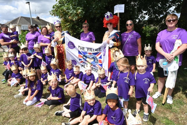 The Village Playgroup taking part in the parade