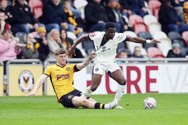Kwame Poku in action for Posh. Photo Joe Dent/theposh.com.