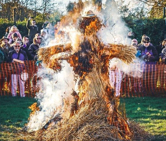 The burning of the bear is an important part of the weekend