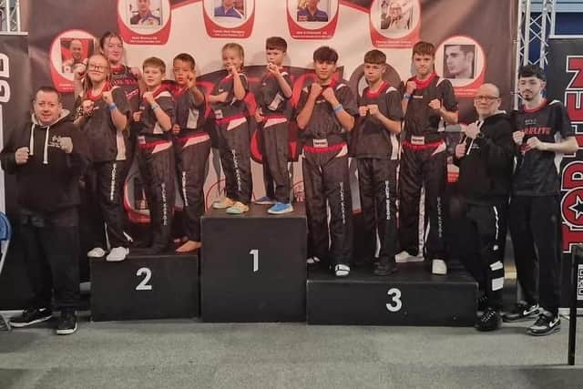 The Hicks Karate team at the Bristol Open.