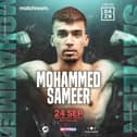 Peterborough boxing prospect Mohammed Sameer takes to the ring in Nottingham on Saturday looking to extend winning start to his pro career.