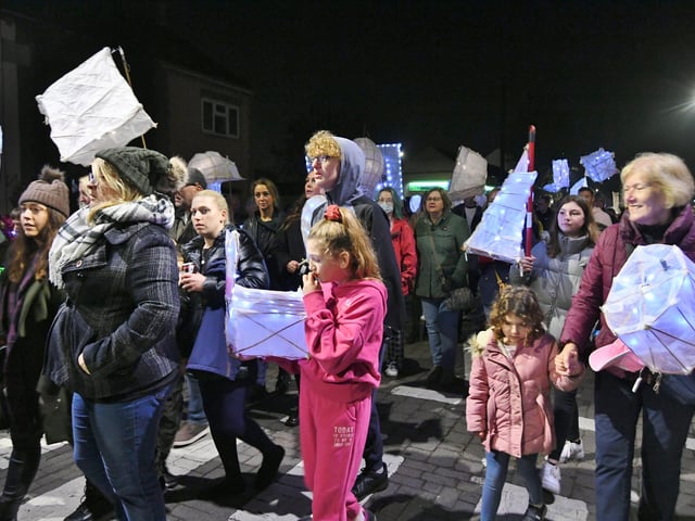Light Up Eye lantern parade