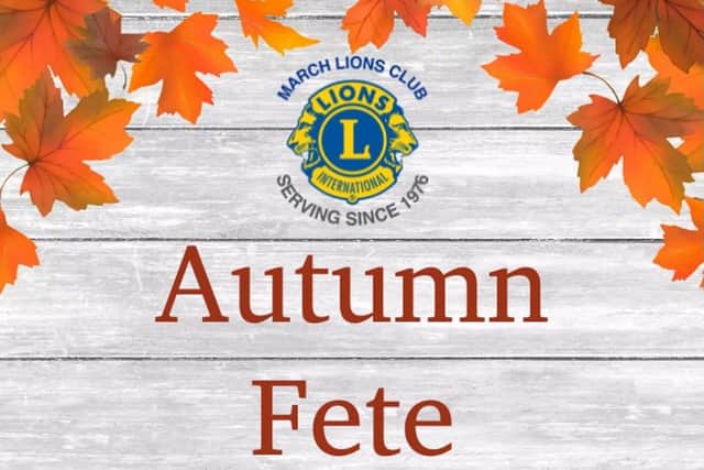 March Lions Club's Autumn Fair Poster