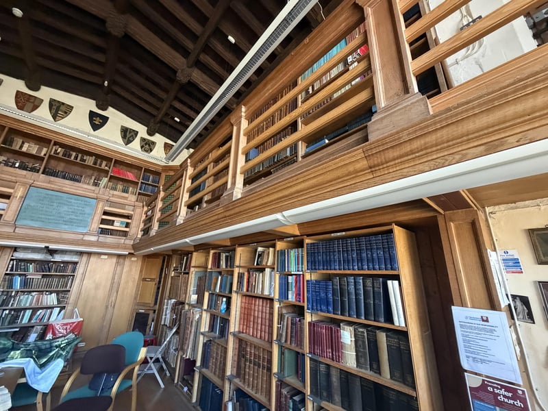 Books dating back hundreds of years are kept inside