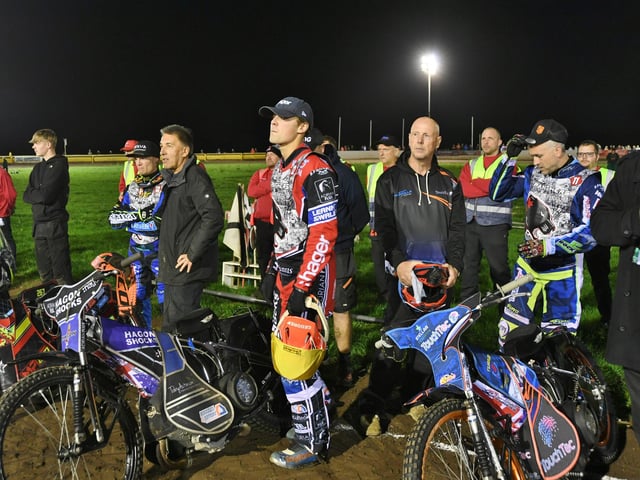 Solemn faces at the Showground.