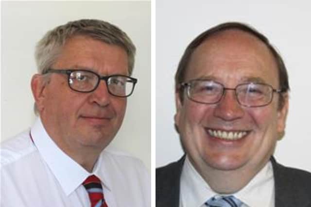 Nick Meekins (right) is Fenland District Council's chair, while Chris Boden (left) is its leader