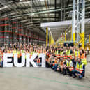 Staff at the new Amazon warehouse in Peterborough