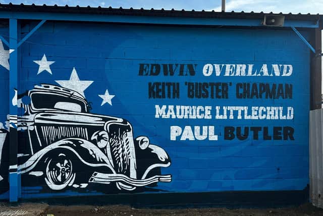 A close-up of the Mural. Photo: Adrian Flux.