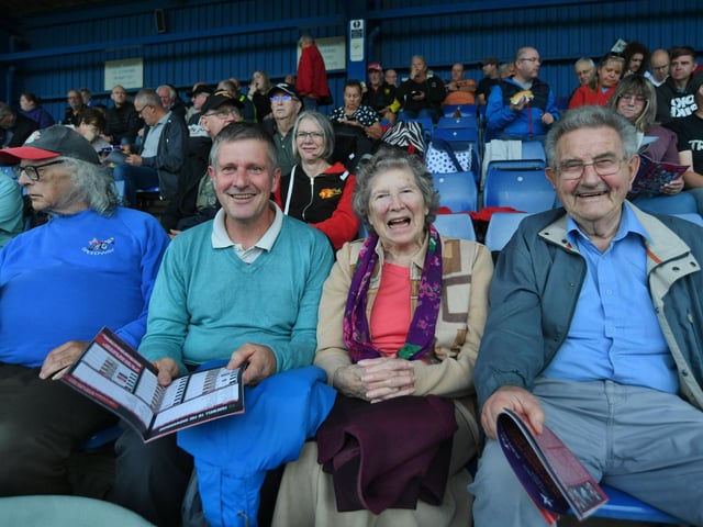 Fans in the stand.