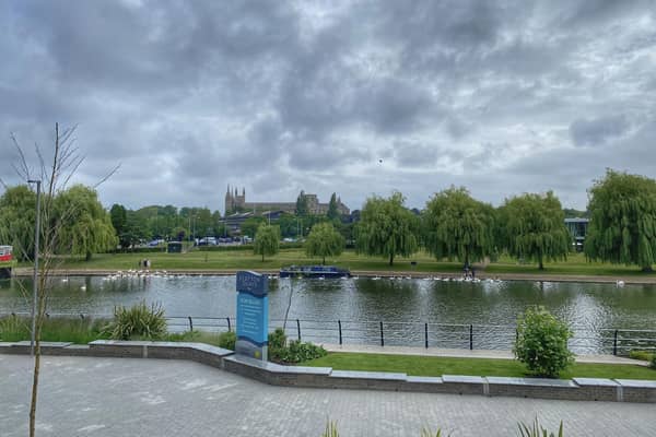 A view of the Embankment from Fletton Quays
