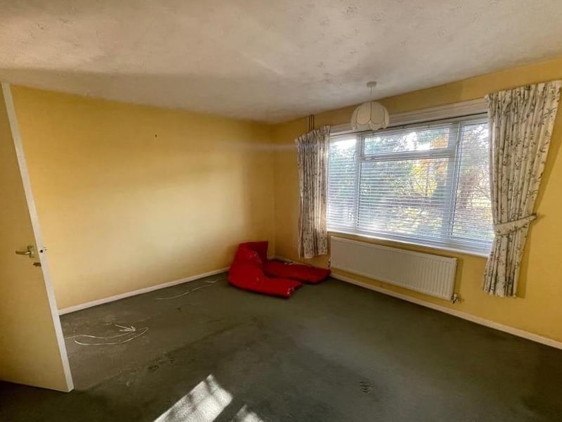 One of the bedrooms in the property