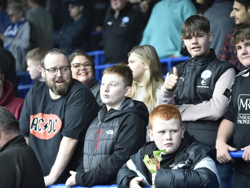 Posh fans pics at the Port Vale game.