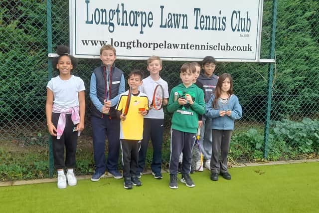 Junior finalists at Longthorpe Tennis Club