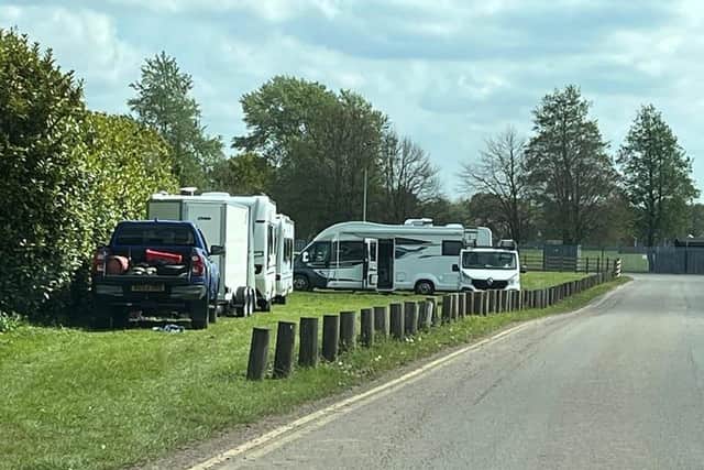 Travellers on Showground land
