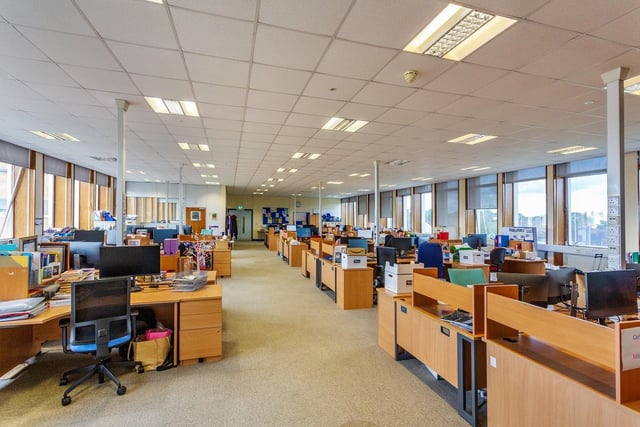 Office space in he Guild House in Oundle Road, Peterborough, which has just gone on the market.