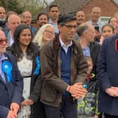 Prime Minister Rishi Sunak visiting Peterborough on Wednesday