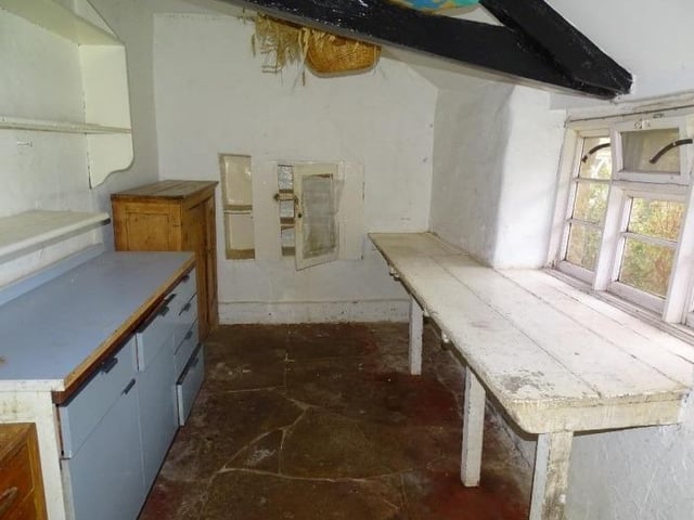 One of the ground floor rooms
