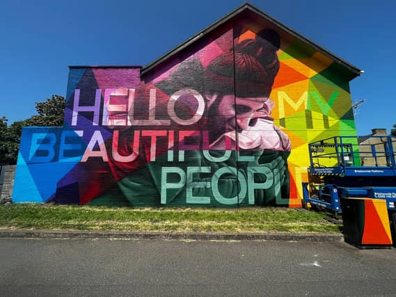 The mural was finished over Bank Holiday weekend and took two weeks to finish.