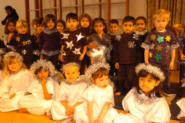 Children taking part in the nativity play at Thorpe Primary School in 2003