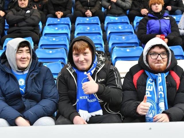 Peterborough United fans saw their side beaten at home for the first time since August.