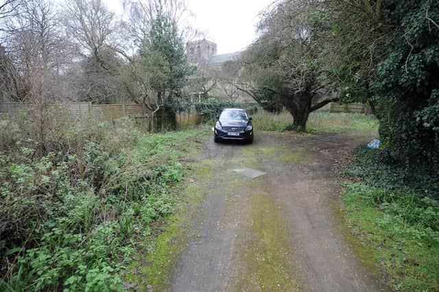 Part of the Garden House site at Minster Precincts.