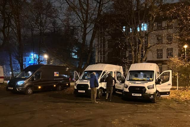 The volunteers' three vans left Helpston on 30 November with nearly six tonnes of food, clothes and medicine for Ukrainians donated by Peterborough residents, schools and organisations.