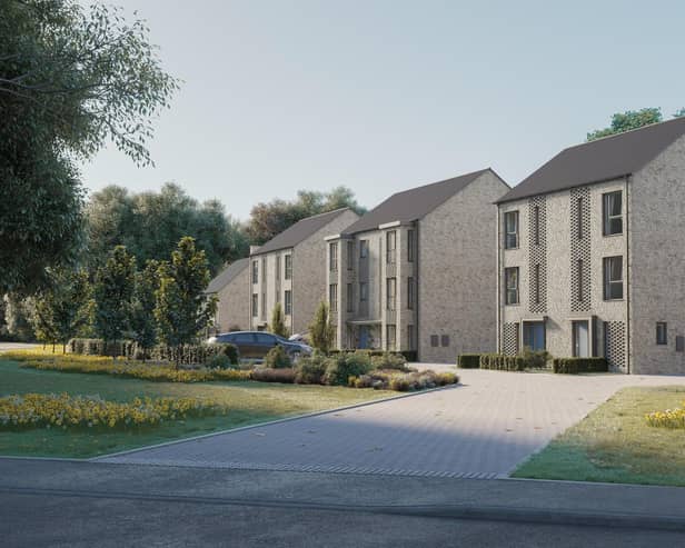 This image shows how some of the new homes at Ramsey will appear once completed.