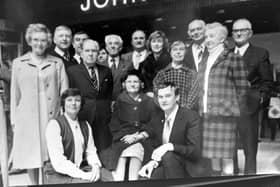 The undated photo of John Lewis staff
