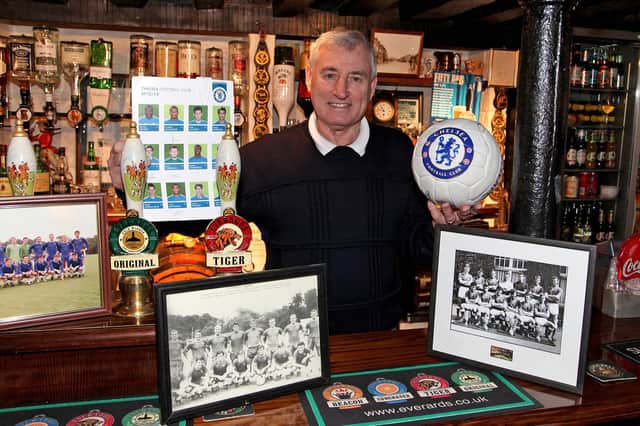 Former Posh (and Chelsea) star Bert Murray when celebrating his 20th anniversary as landlord of the Bull Hotel in Market Deeping.