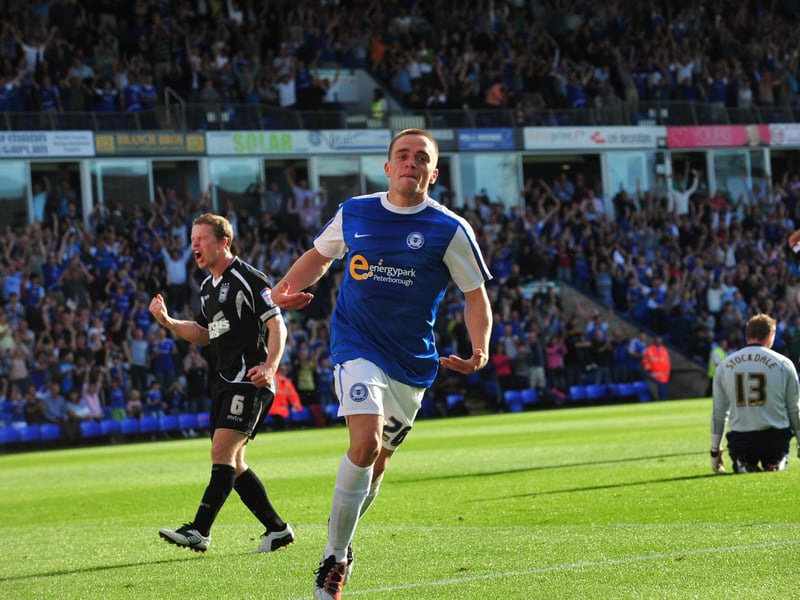A one-season wonder, but what a season it was! Taylor turned up out of the blue after a spell in Belgian football after the 2011-12 Championship season had started and dazzled Posh fans with his fast feet, blistering pace and a knack of scoring spectacular goals. He scored 12 goals that season and promptly moved to Ipswich Town for £1.5 million. His career nosedived from then on and two further spells at Posh didn't get him going again.