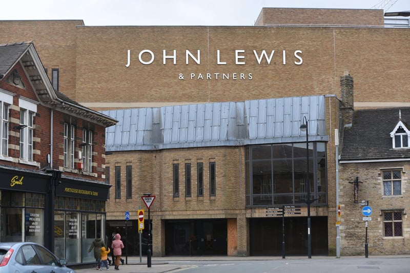Department store chain John Lewis closed its store in the Queensgate Shopping Centre in Peterborough in April 2021.