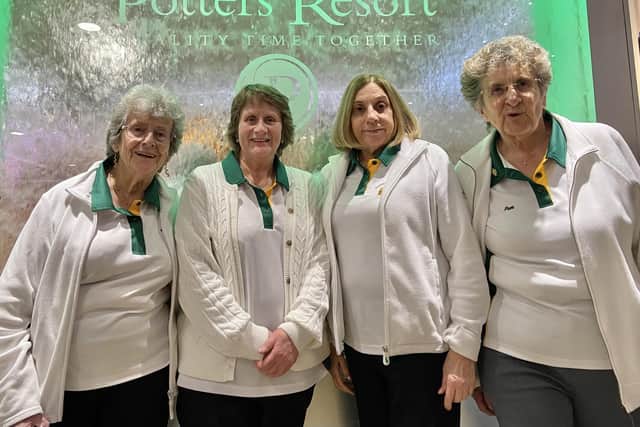 From the left, Brenda Robinson, Yvonne Monaghan, Joan Baker and Pam Seymour.
