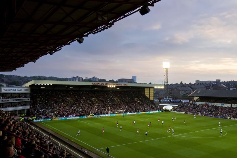 Oakwell Stadium. Capacity:  23,287: Distance: 100.3 miles. Posh record: P19 W8 D3 L8 F25 A23. Posh have won 2-0 on their last two visits to Oakwell. The stadium was opened in 1888.  (Photo by George Wood/Getty Images).